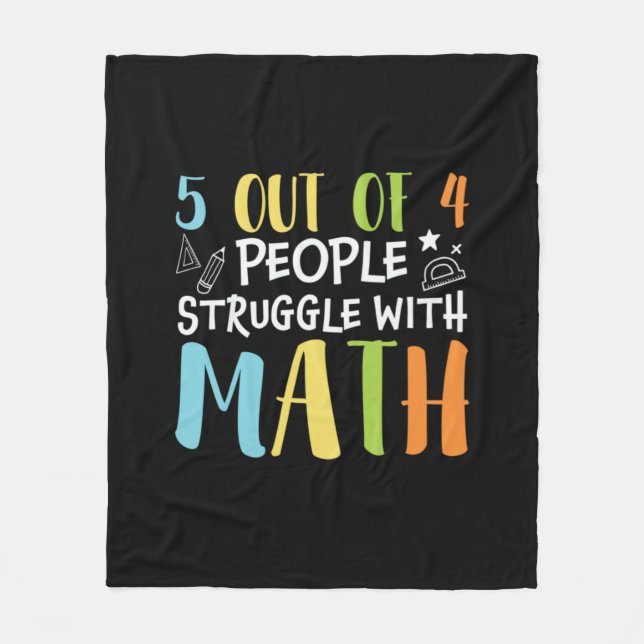 Mathematik Lehrerkampf mit Mathematik Fleecedecke (Vorderseite)