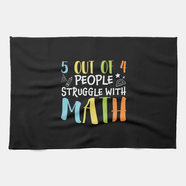 Mathematik Lehrerkampf mit Mathematik Geschirrtuch (Horizontal)