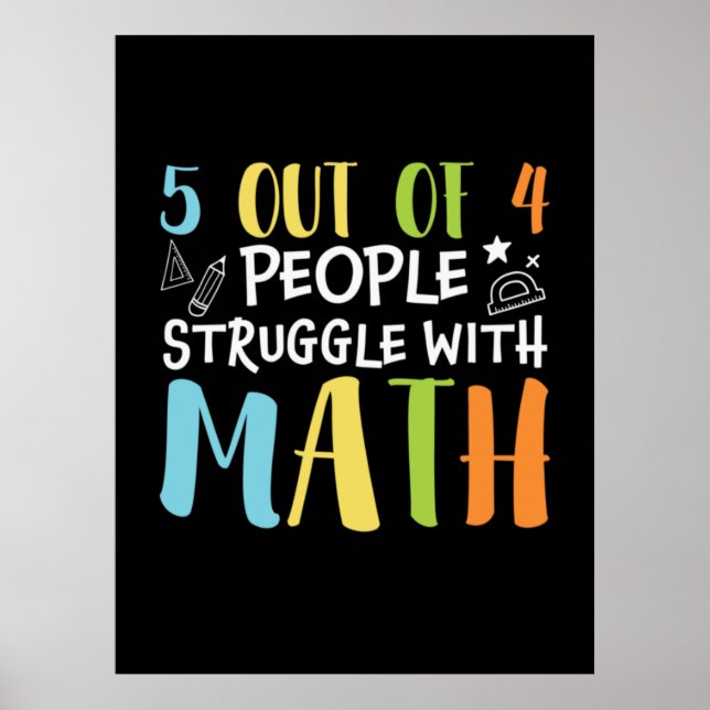 Mathematik Lehrerkampf mit Mathematik Poster (Vorne)