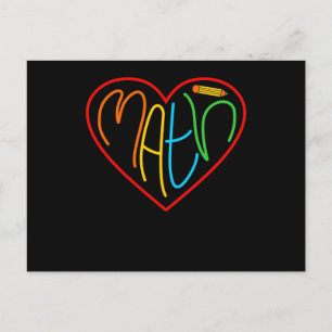 Mathematik Liebe Mathematik Mathematik Lehrer Stud Postkarte