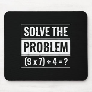Mathematik Lösen Sie Das Problem (9 X 7) + 4 = _ M Mousepad