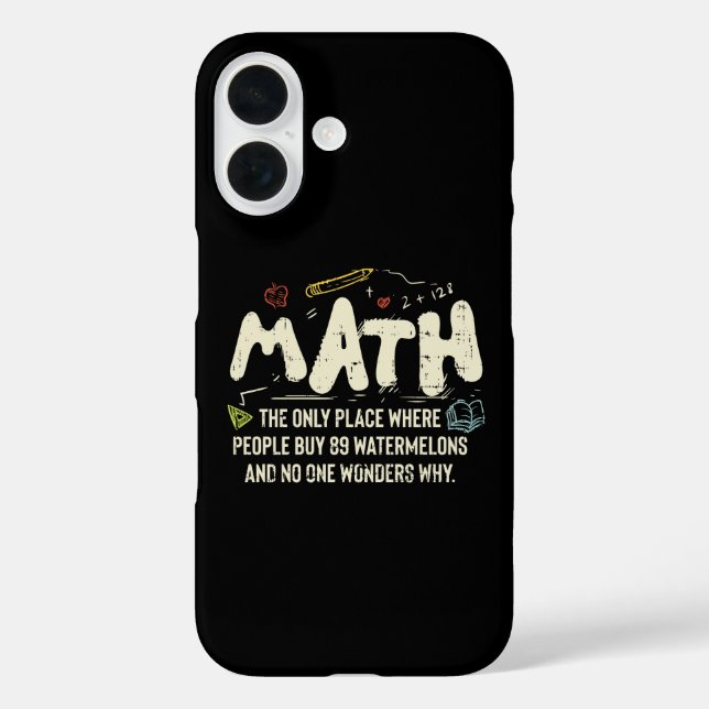 Mathematik Mathematik Mathematik Lehrer Geschenk iPhone 16 Hülle (Rückseite)