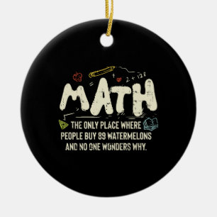 Mathematik Mathematik Mathematik Lehrer Geschenk Keramik Ornament