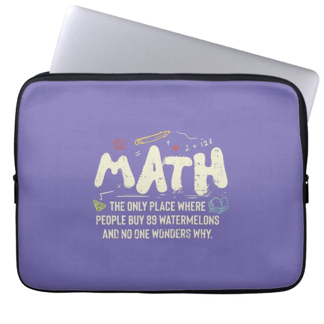 Mathematik Mathematik Mathematik Lehrer Geschenk Laptopschutzhülle (Vorderseite)