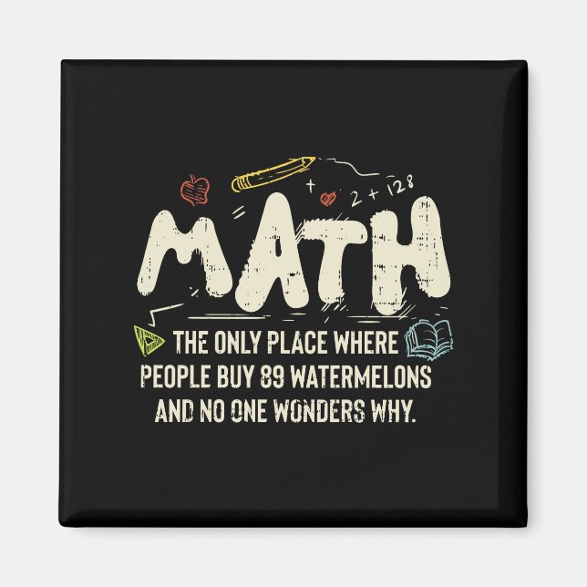 Mathematik Mathematik Mathematik Lehrer Geschenk Magnet (Vorne)