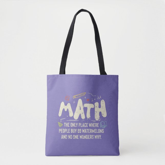 Mathematik Mathematik Mathematik Lehrer Geschenk Tasche (Vorderseite)