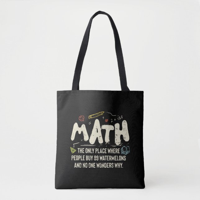 Mathematik Mathematik Mathematik Lehrer Geschenk Tasche (Vorderseite)
