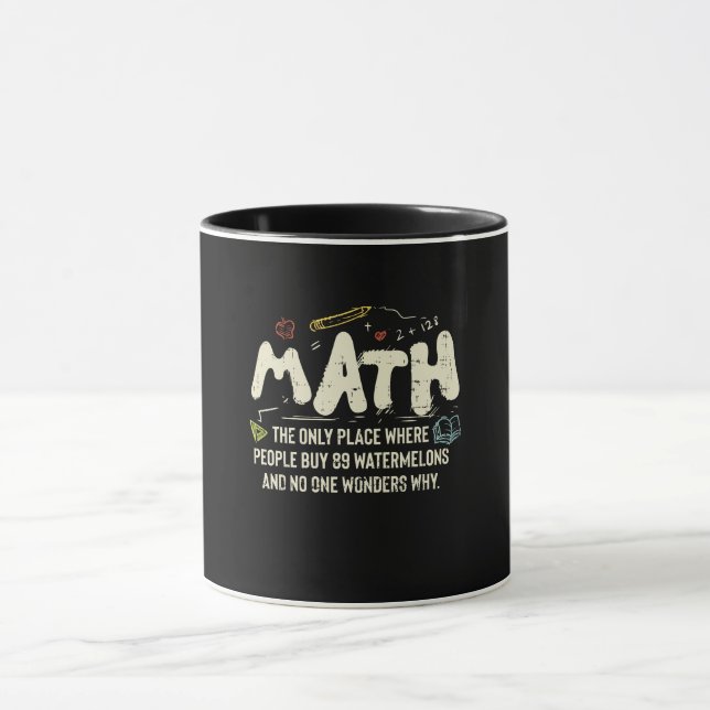 Mathematik Mathematik Mathematik Lehrer Geschenk Tasse (Zentrum)