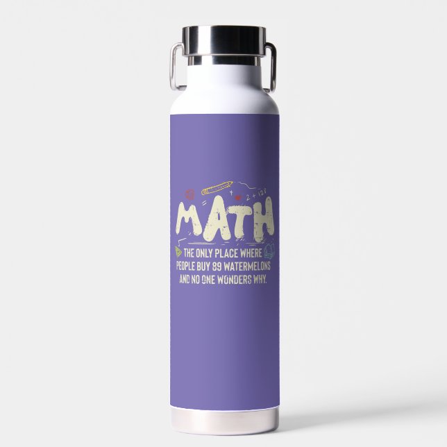Mathematik Mathematik Mathematik Lehrer Geschenk Trinkflasche (Vorne)
