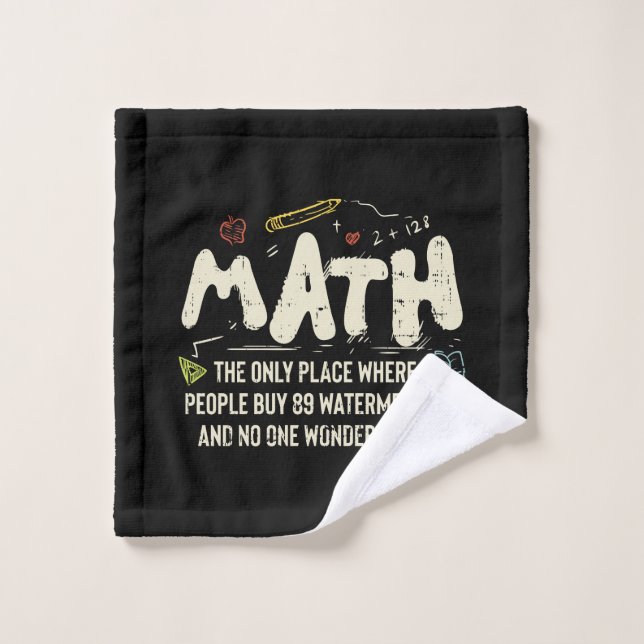 Mathematik Mathematik Mathematik Lehrer Geschenk Waschlappen (Waschlappen)