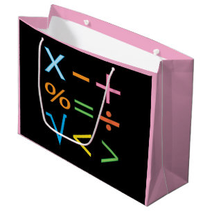 Mathematik Mathematik Symbol Math Große Geschenktüte