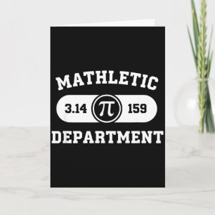 Mathematik Mathletic Abteilung Pi 3,14 159 Karte