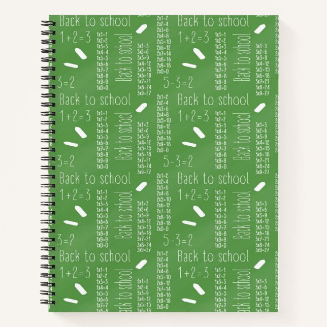 Mathematik Multiplikation Zurück zum SchulNotebook Notizbuch (Vorderseite)