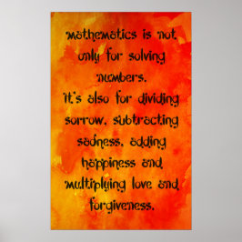 Mathematik Poster