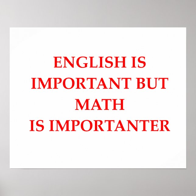 Mathematik Poster (Vorne)