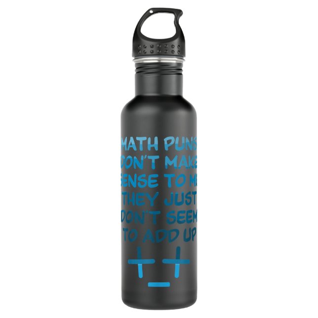 Mathematik Puns machen keinen Sinn - Mathematik Ma Edelstahlflasche (Vorderseite)