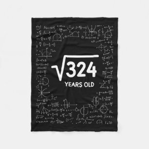 Mathematik Quadratwurzel 324 Jahre alt, Lustige Ma Fleecedecke