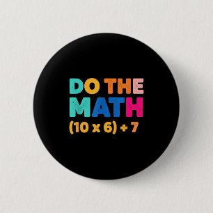 Mathematik Rechne Die Mathe Bunte Gleichungsdesign Button