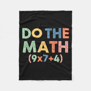 Mathematik Rechne Nach (9x7+4) Lustige Gleichung R Fleecedecke