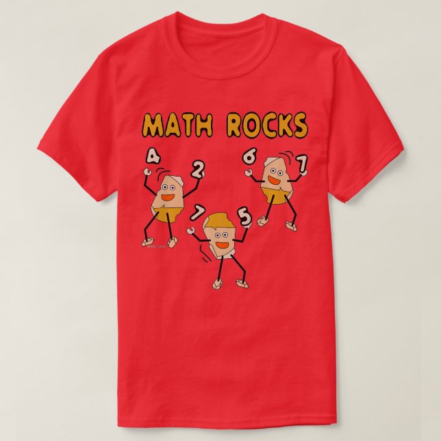 Mathematik Rocks Funny Mathematics T-Shirt (Design vorne)