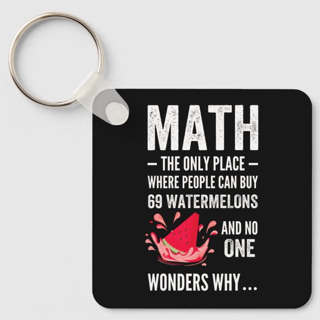 Mathematik-Spaß Schlüsselanhänger (Vorderseite)