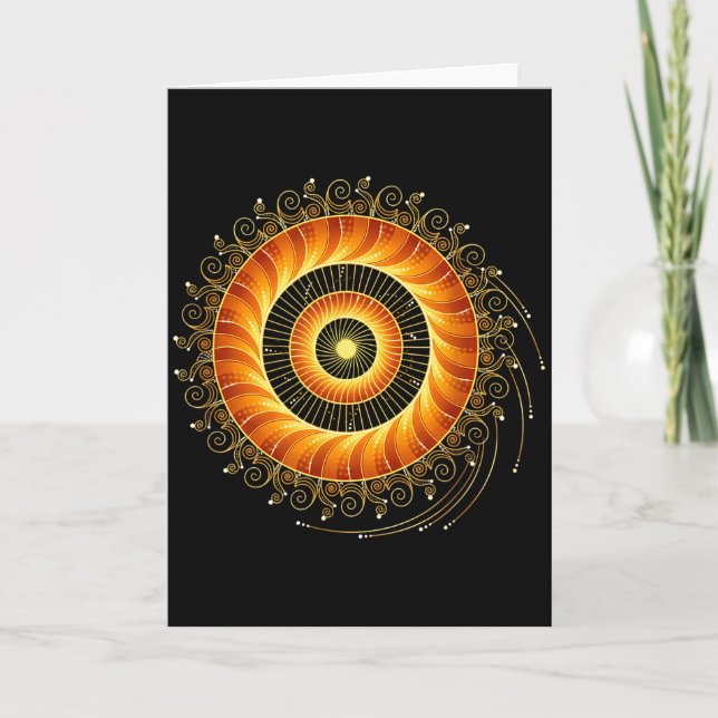 Mathematik Spirale Heilige Geometrie Fibonacci Man Karte (Vorderseite)