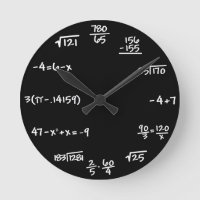 Mathematik-Tafel-Uhr - Mathematiker