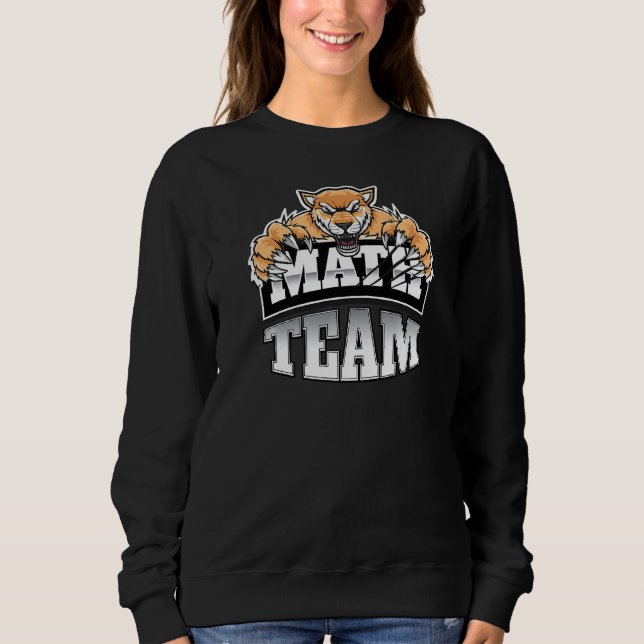 Mathematik Team Lehrer Schüler Jaguars Panthers Pu Sweatshirt (Vorderseite)