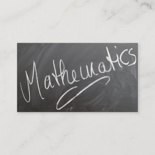 Mathematik-Tutor-Tafel - Visitenkarte