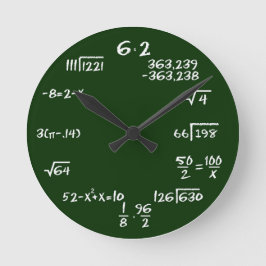 Mathematik und Physik-Uhr Runde Wanduhr