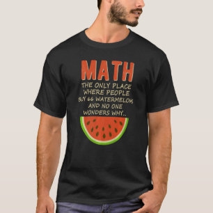 Mathematik- und Wassermelonenmathematikberechnungs T-Shirt