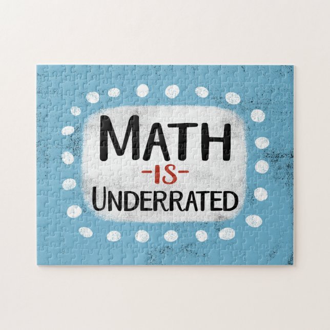 Mathematik wird Jigsaw Puzzle unterschätzt (Horizontal)