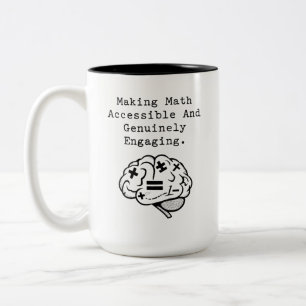 Mathematik zugänglich und wirklich interessant mac zweifarbige tasse
