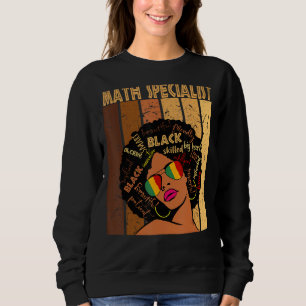 Mathematiker Afro American Black History Sweatshirt