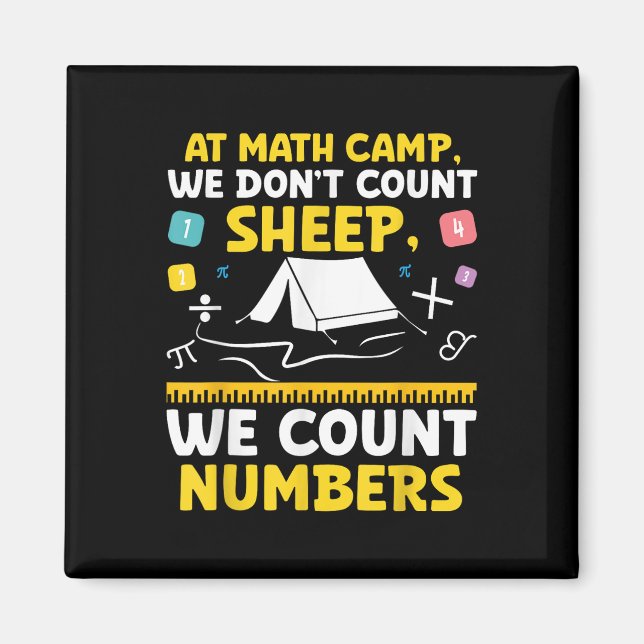 Mathematiker Camp Mathematiker Camper Mathematiker Magnet (Vorne)