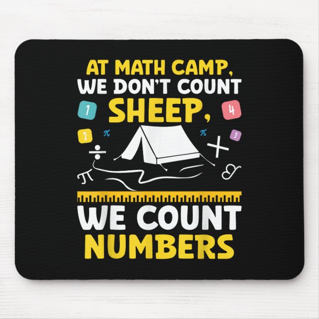 Mathematiker Camp Mathematiker Camper Mathematiker Mousepad (Vorne)