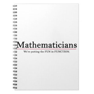 Mathematiker: Den Spaß in Funktion bringen Notizblock