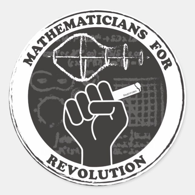 Mathematiker für Aufkleber für die Revolution (Vorderseite)