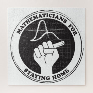 Mathematiker für den Bleibe von Zuhause Puzzle