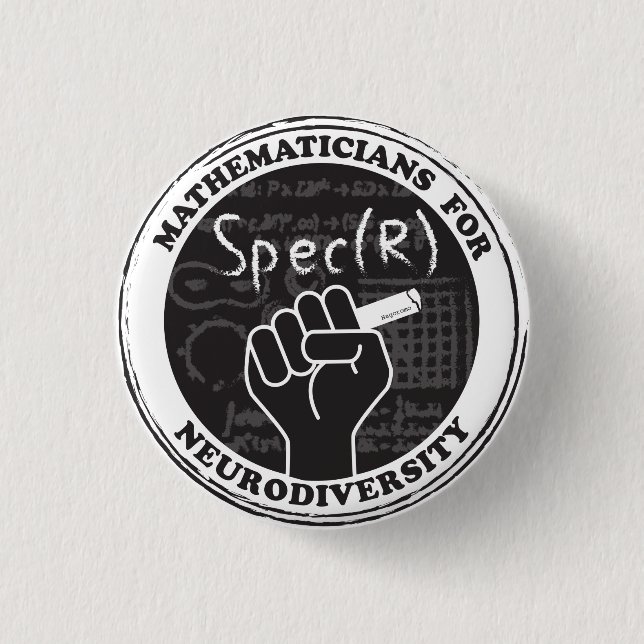 Mathematiker für den Neurodiverser Button (Vorderseite)