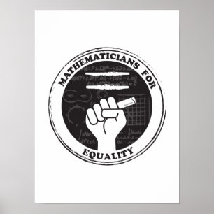 Mathematiker für Gleichheits-Plakat Poster