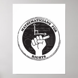 Mathematiker für Recht-Plakat Poster