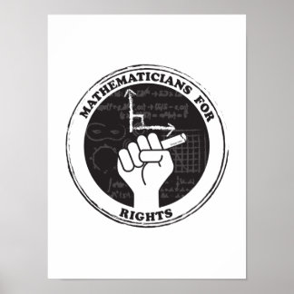 Mathematiker für Rechte-Poster Poster