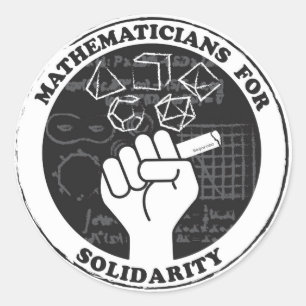 Mathematiker für Solidaritätsklemmer Runder Aufkleber
