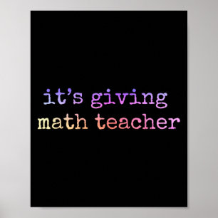 Mathematiker Lehrerbewertungsgeometrie Mathematike Poster