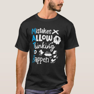 Mathematiker Math Student Fehler erlauben Denken T-Shirt