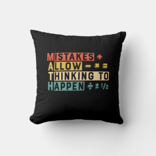 Mathematiker Mathematik denken, um zu geschehen Kissen