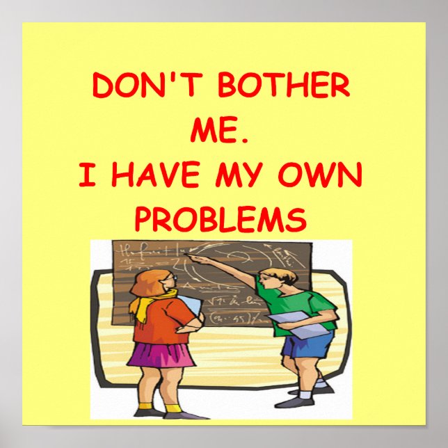 Mathematiker Poster (Vorne)