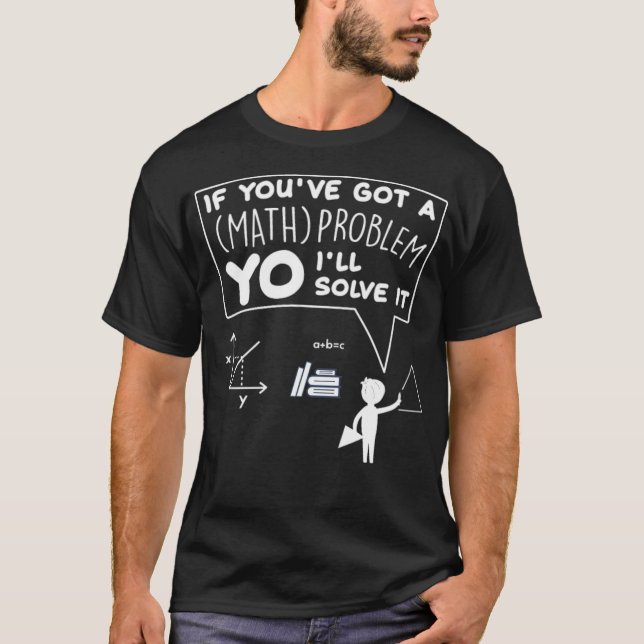 Mathematiker Problem Solver Spaß Mathematiker Arab T-Shirt (Vorderseite)