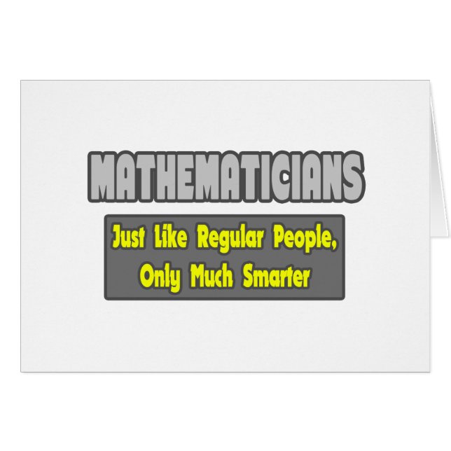 Mathematiker... schlauer (Vorderseite (Horizontal))